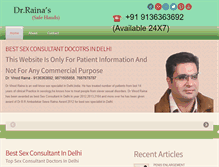 Tablet Screenshot of bestsexologistindelhi.com